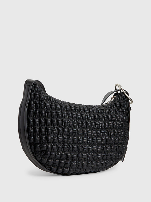 black okrągła torba przez ramię dla kobiety - calvin klein jeans