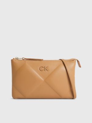 Calvin Klein Brown Soft Nappa Crossbody Bag