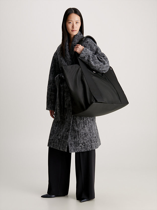 ck black extra large tote bag for women calvin klein