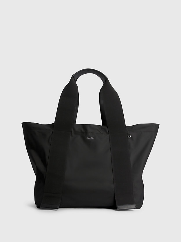 ck black extra grote tote bag voor dames - calvin klein