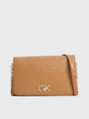 Calvin Klein Sculpted Gold-coloured Handbag K60K611861TCY