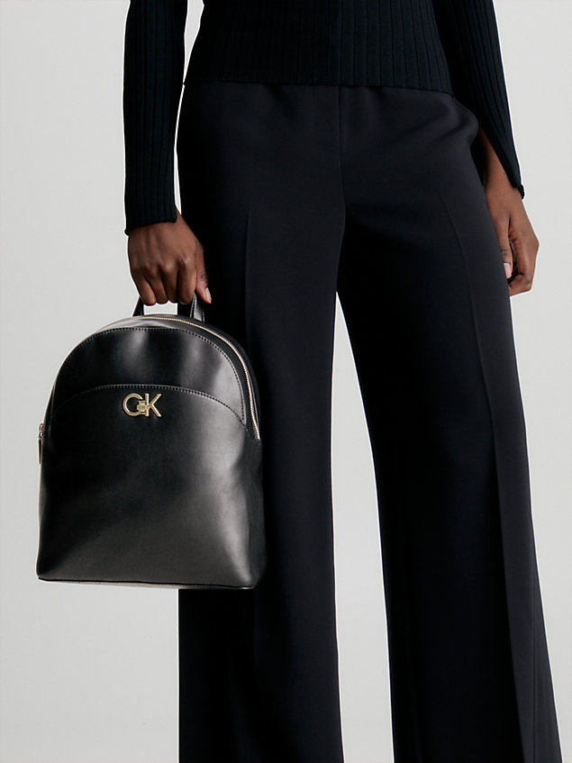 black round backpack for women calvin klein