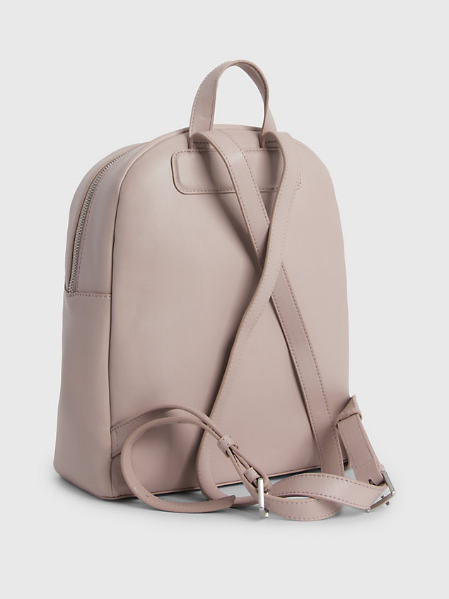 grey round backpack for women calvin klein