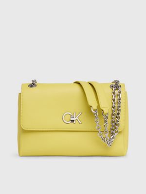 Calvin Klein Sculpted Mono Convertible Bag With Flap Amaranth