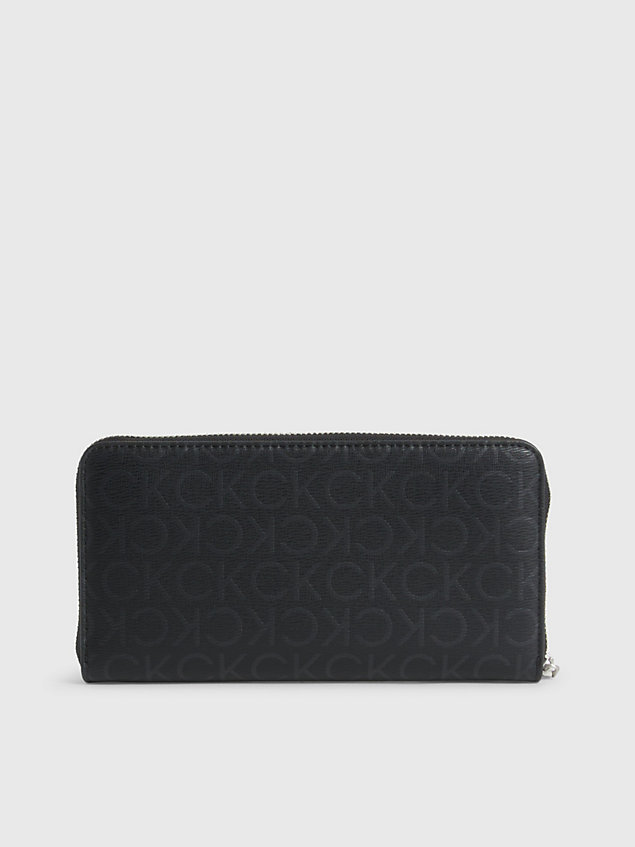black rfid zip around wallet for women calvin klein