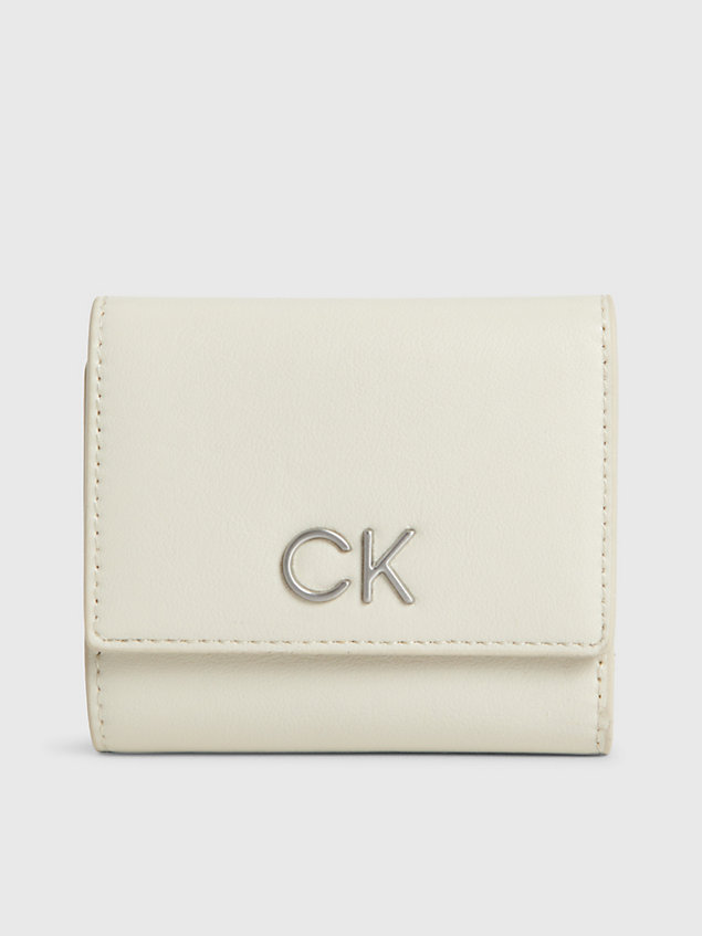 grey small rfid trifold wallet for women calvin klein