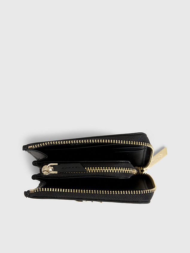 black small zip around wallet for women calvin klein