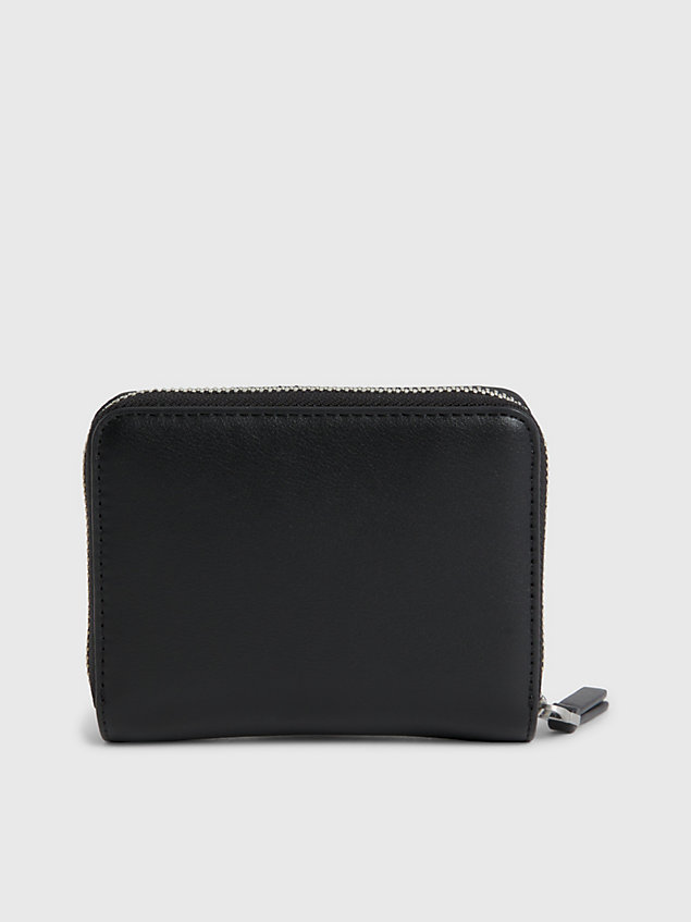 black mały portfel z blokadą rfid dla kobiety - calvin klein