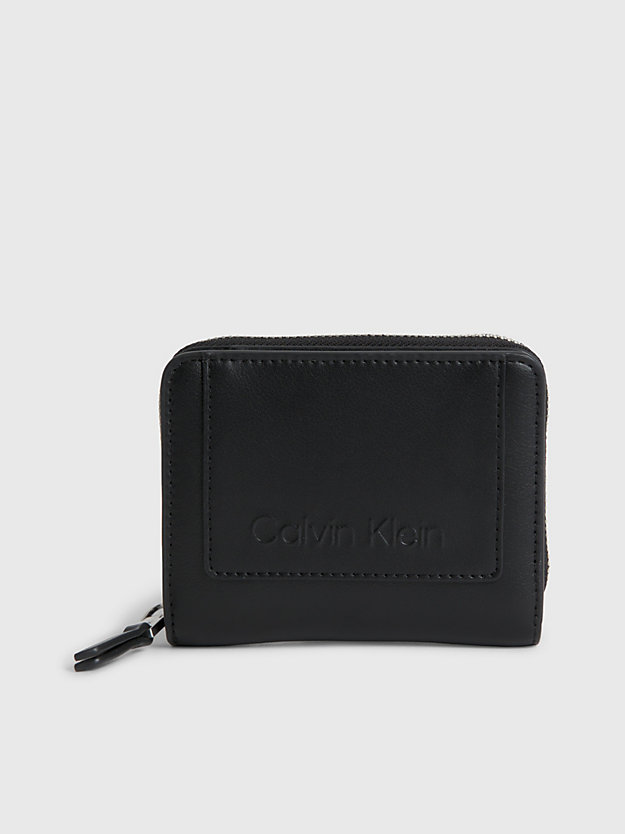 ck black kleines rfid-portemonnaie für damen - calvin klein