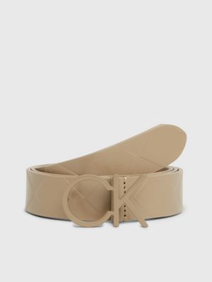 Leder aus K60K611102PFA Calvin Klein® gestepptem | Gürtel