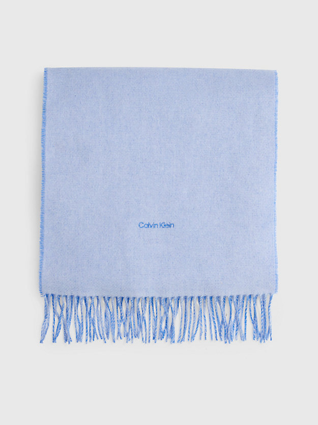 sheer blue wełniany szalik dla kobiety - calvin klein
