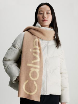 Calvin klein shop logo scarf