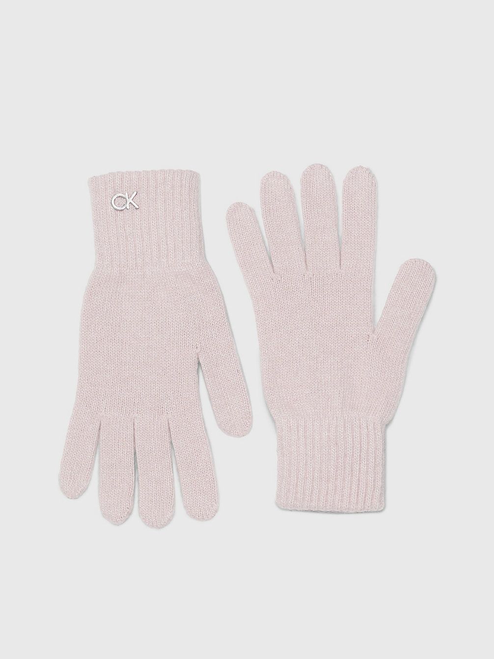 PALE MAUVE Wool Blend Gloves undefined Women Calvin Klein