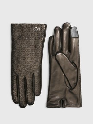 Embossed Leather Gloves Calvin Klein® | K60K611165BAX