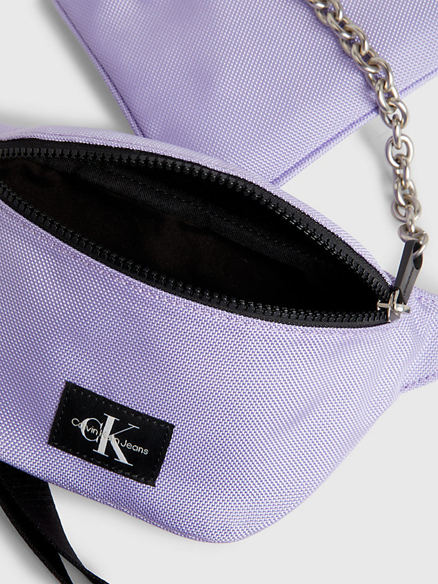 purple recycled bum bag for women calvin klein jeans