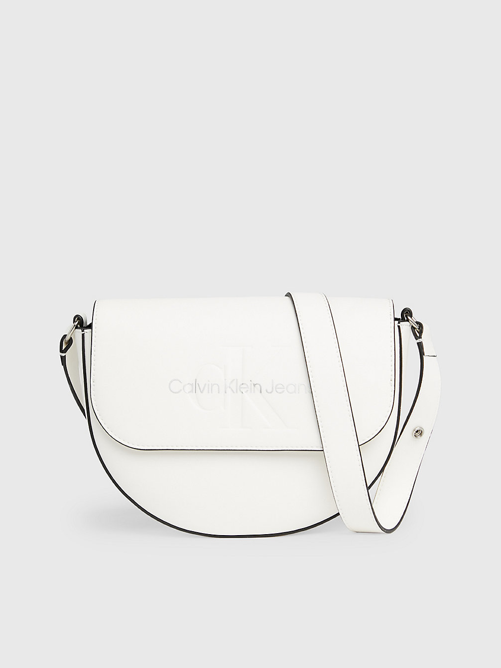 WHITE/SILVER LOGO Borsa A Tracolla undefined Donne Calvin Klein