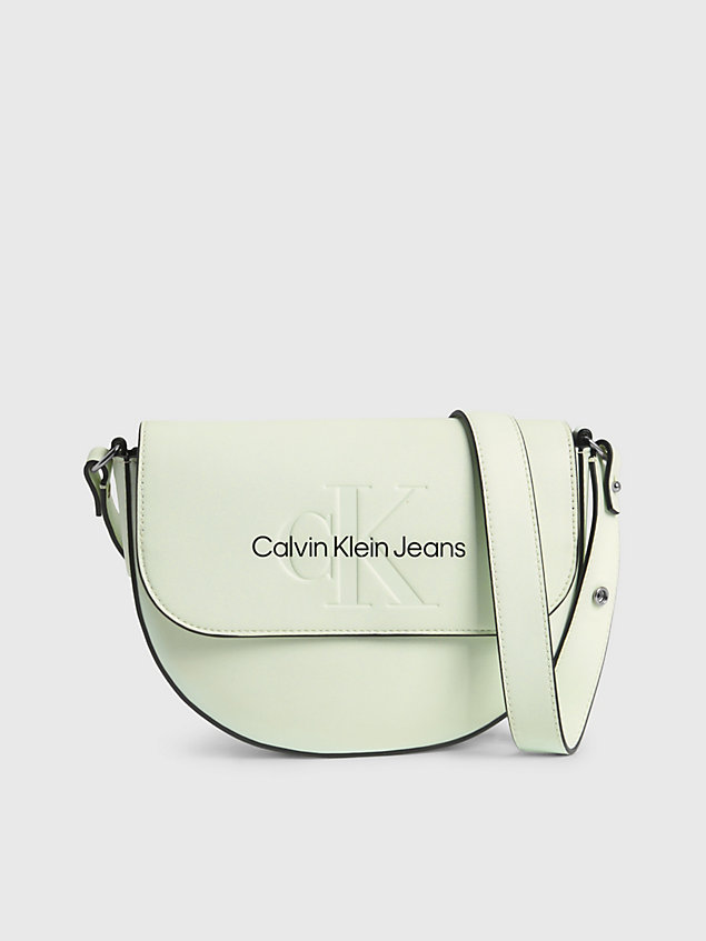 green saddle shoulder bag for women calvin klein jeans
