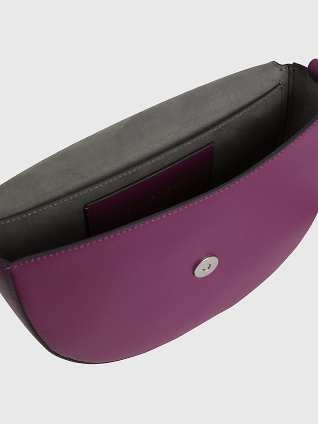 purple crossbody saddle bag for women calvin klein jeans