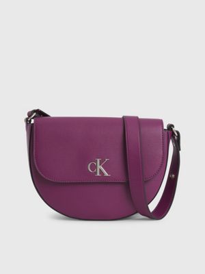 CALVIN KLEIN JEANS - Women's saddle shoulder bag with monogram