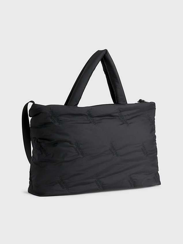 black large padded tote bag for women calvin klein jeans