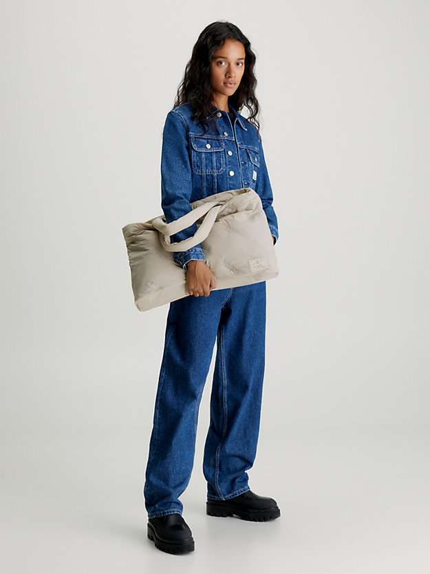 grand sac cabas matelassé flint pour femmes calvin klein jeans