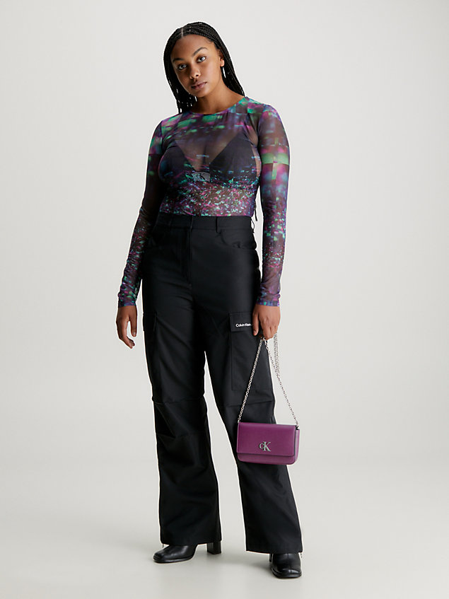 bolso cartera purple de mujer calvin klein jeans