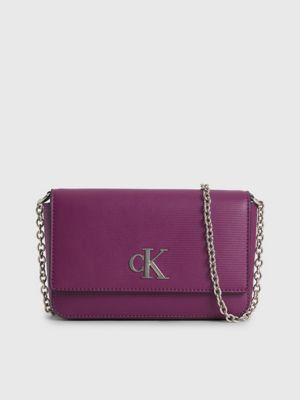 CALVIN KLEIN JEANS - Women's shoulder strap with monogram - K60K611238VAC -  purple