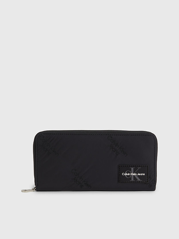black portfel z zamkiem wokół dla kobiety - calvin klein jeans