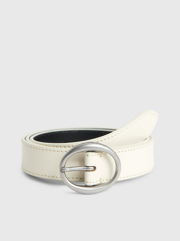 white leather belt for women calvin klein jeans