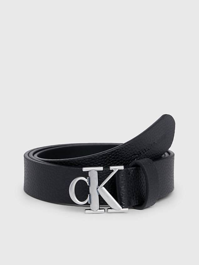  leather logo belt for women calvin klein jeans