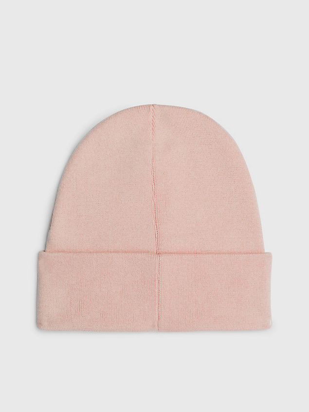 bonnet avec logo pink pour femmes calvin klein jeans