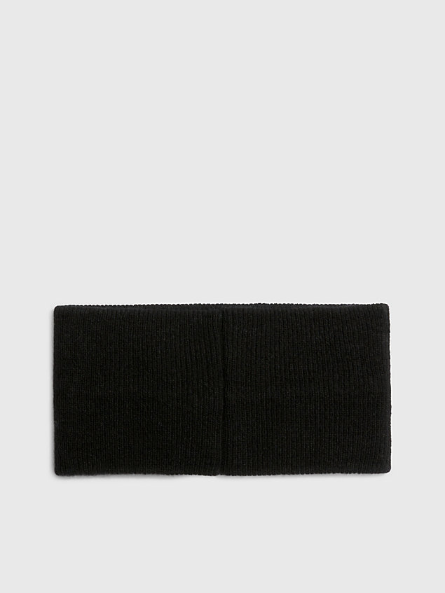 fascia per capelli in misto lana black da donna calvin klein jeans
