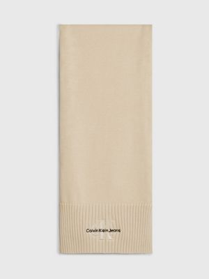 white schal aus baumwolle für damen - calvin klein jeans