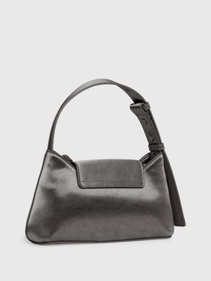 Calvin Klein Jasper Faux Leather Double Top Handle Bag in Black