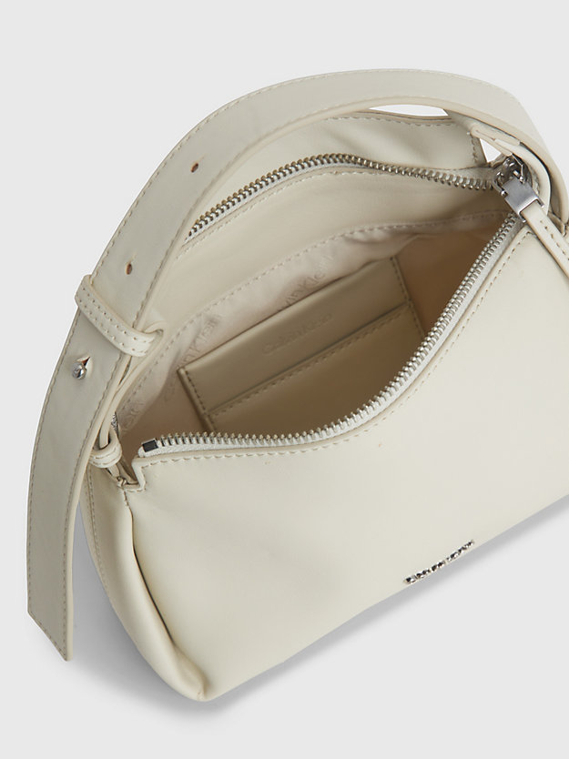 dk ecru soft mini shoulder bag for women calvin klein