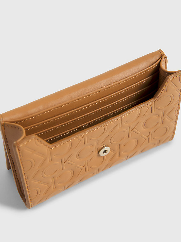 brown wallet and cardholder gift set for women calvin klein