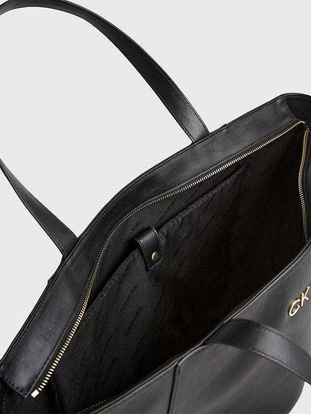 ck black large laptop tote bag for women calvin klein