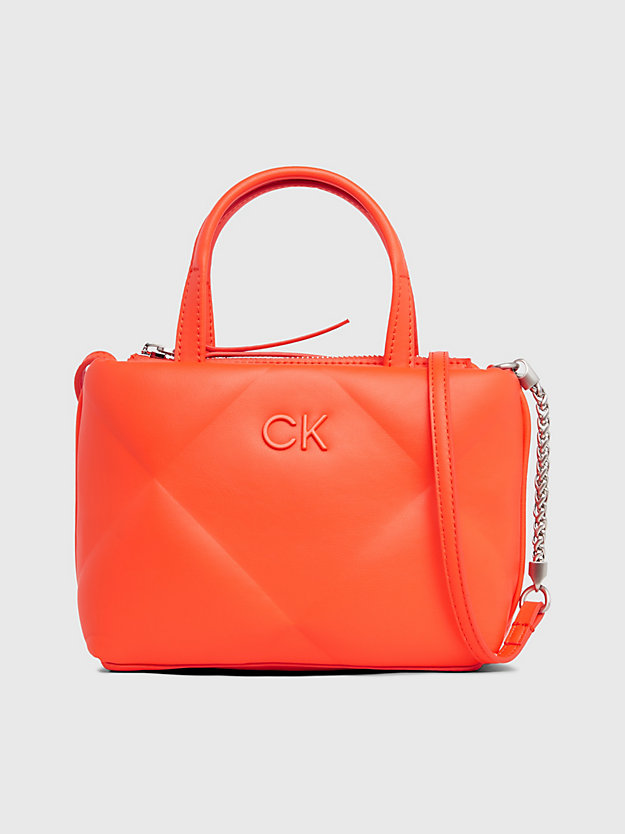 flame mini quilted crossbody tote bag for women calvin klein