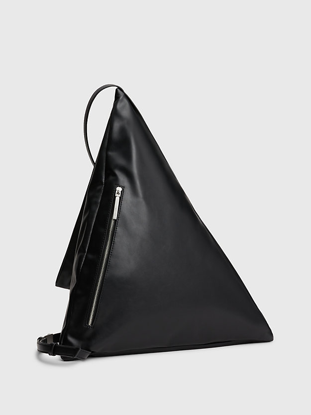 ck black geometrische crossbody bag für damen - calvin klein