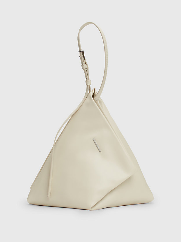 dk ecru geometric clutch bag for women calvin klein