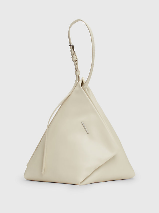 grey geometric clutch bag for women calvin klein