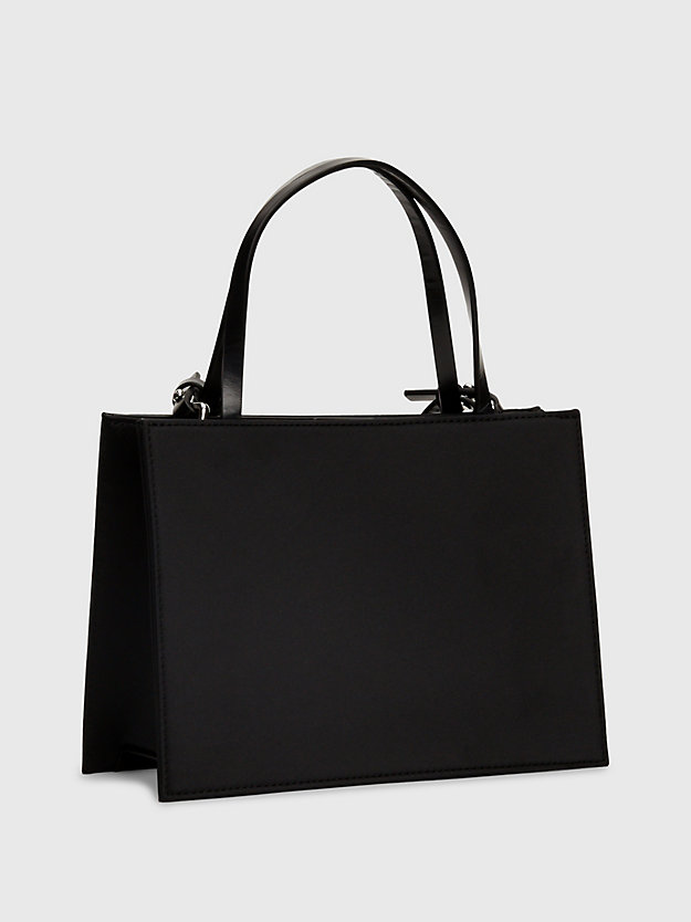 ck black satin-handtasche für damen - calvin klein