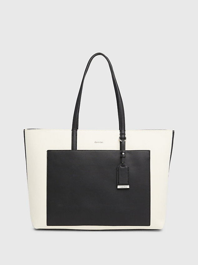 grey large canvas tote bag for women calvin klein