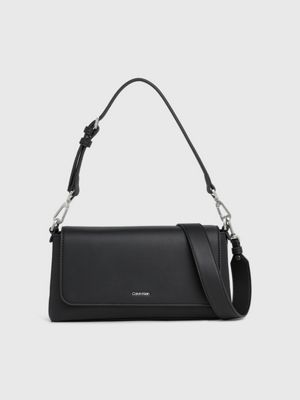 CALVIN KLEIN JEANS - Women's large padded bag with shoulder strap -  K60K611231BDS - Black