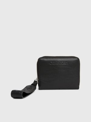 Calvin klein wristlet store black