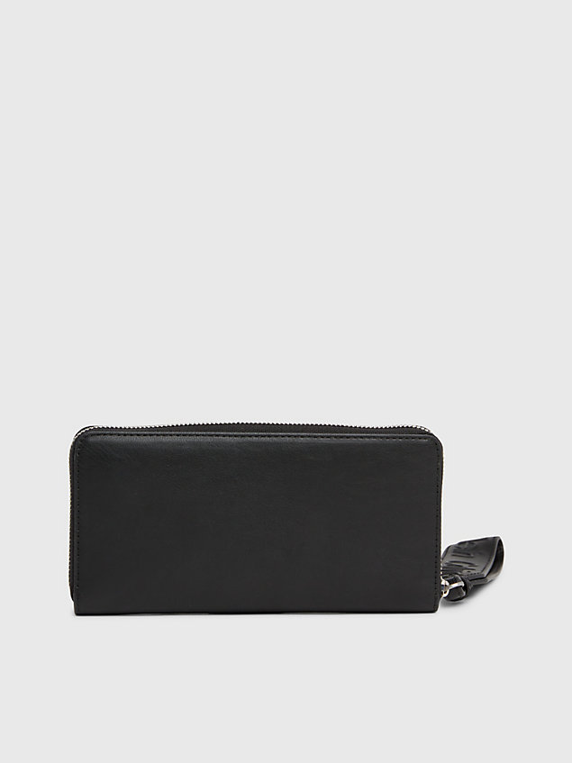 black rfid wristlet zip around wallet for women calvin klein