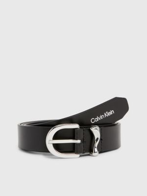 cintura in pelle black da donna calvin klein