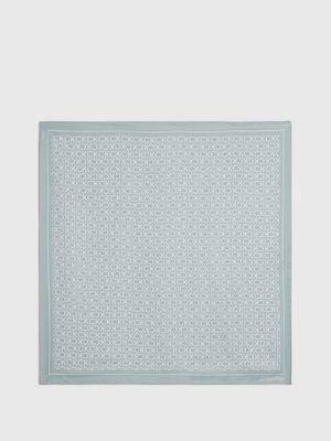 grey logo-seidenschal für damen - calvin klein