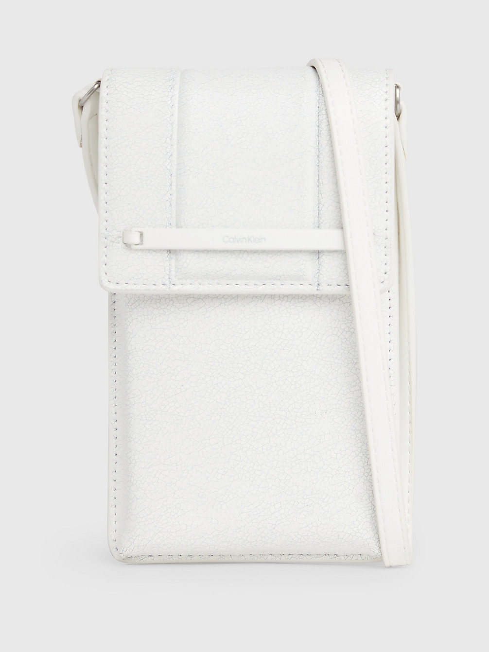 BRIGHT WHITE Recycled Crossbody Phone Bag undefined women Calvin Klein