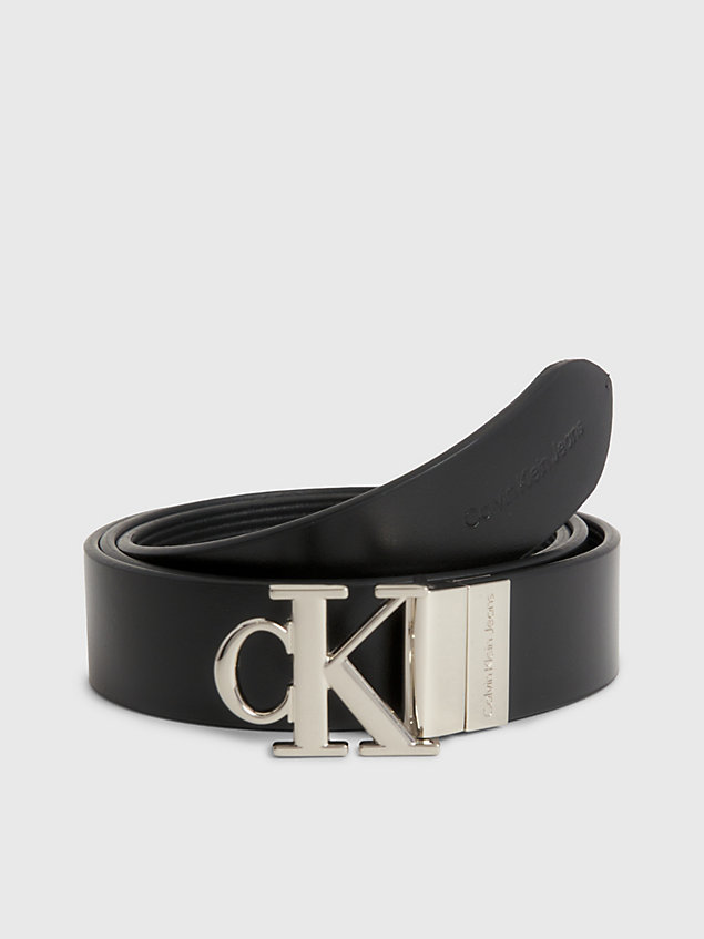 ceinture réversible avec logo black pour femmes calvin klein jeans